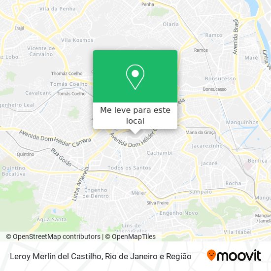 Leroy Merlin del Castilho mapa
