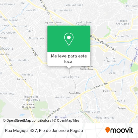 Rua Mogiqui 437 mapa