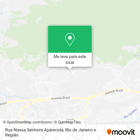 Rua Nossa Senhora Aparecida mapa