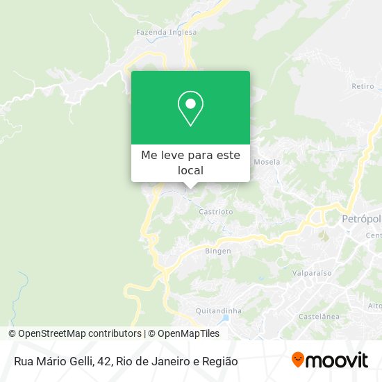 Rua Mário Gelli, 42 mapa