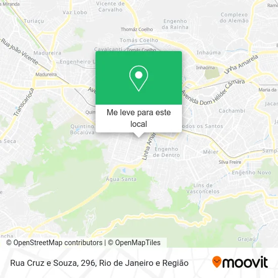 Rua Cruz e Souza, 296 mapa