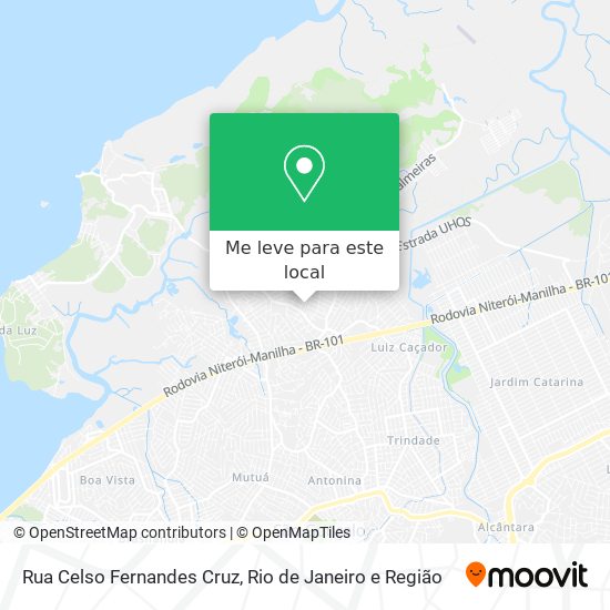 Rua Celso Fernandes Cruz mapa