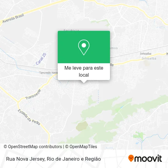 Rua Nova Jersey mapa