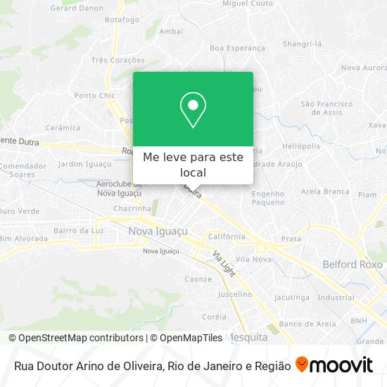 Rua Doutor Arino de Oliveira mapa