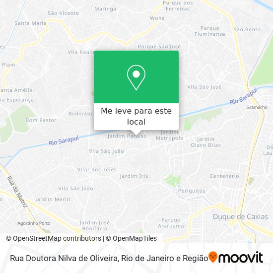 Rua Doutora Nilva de Oliveira mapa