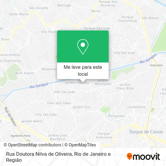 Rua Doutora Nilva de Oliveira mapa