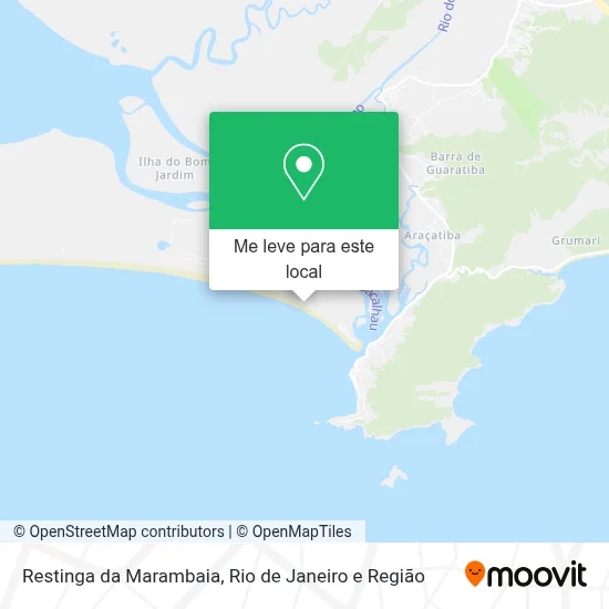 Restinga da Marambaia mapa
