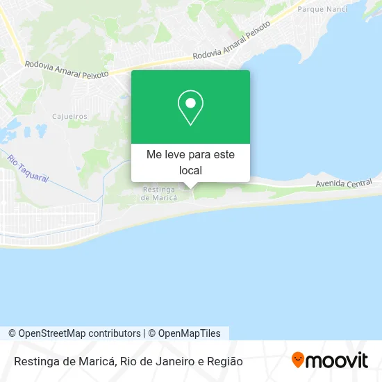 Restinga de Maricá mapa