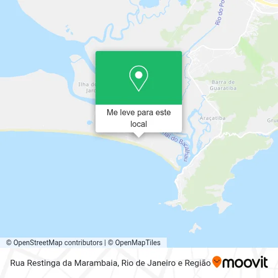 Rua Restinga da Marambaia mapa