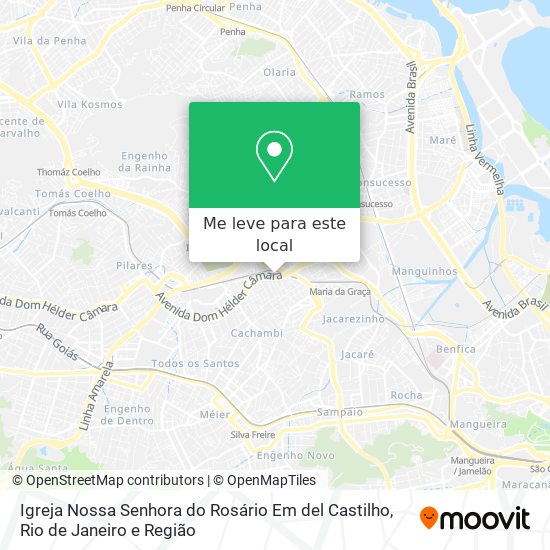 Igreja Nossa Senhora do Rosário Em del Castilho mapa