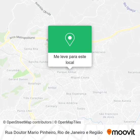 Rua Doutor Mario Pinheiro mapa
