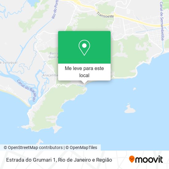 Estrada do Grumari 1 mapa