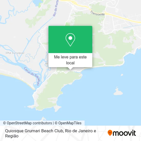 Quiosque Grumari Beach Club mapa