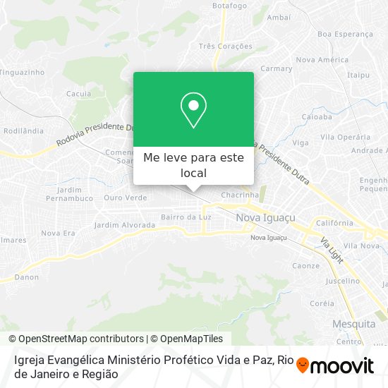 Igreja Evangélica Ministério Profético Vida e Paz mapa