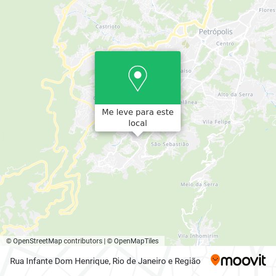 Rua Infante Dom Henrique mapa