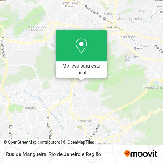 Rua da Mangueira mapa