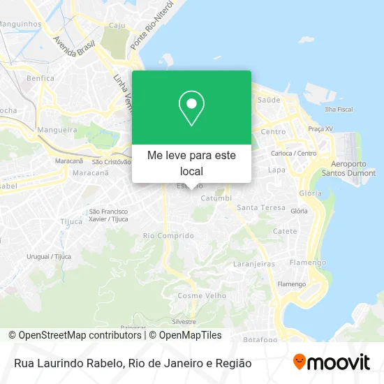 Rua Laurindo Rabelo mapa