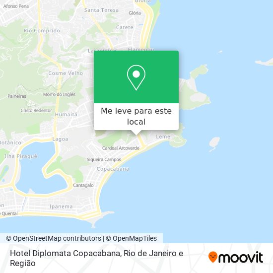 Hotel Diplomata Copacabana mapa
