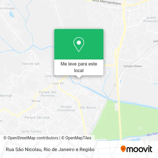 Rua São Nicolau mapa