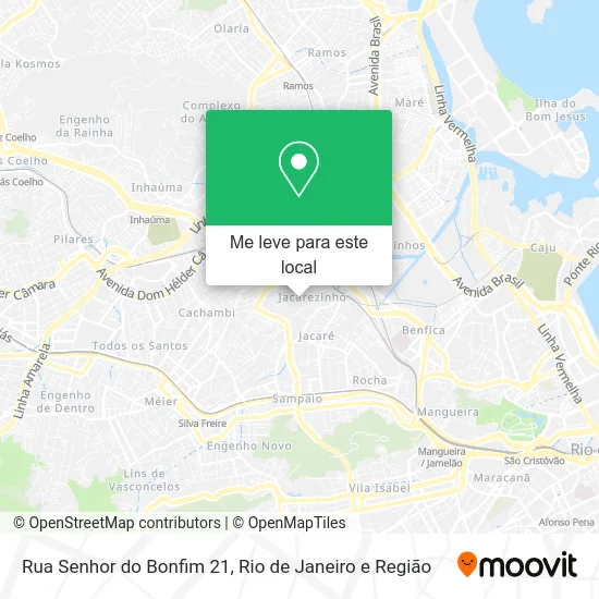 Rua Senhor do Bonfim 21 mapa