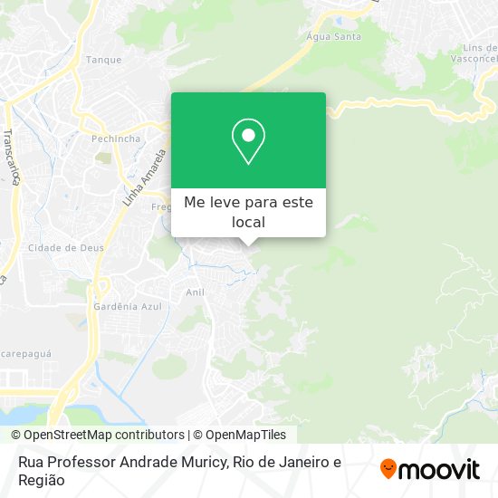 Rua Professor Andrade Muricy mapa