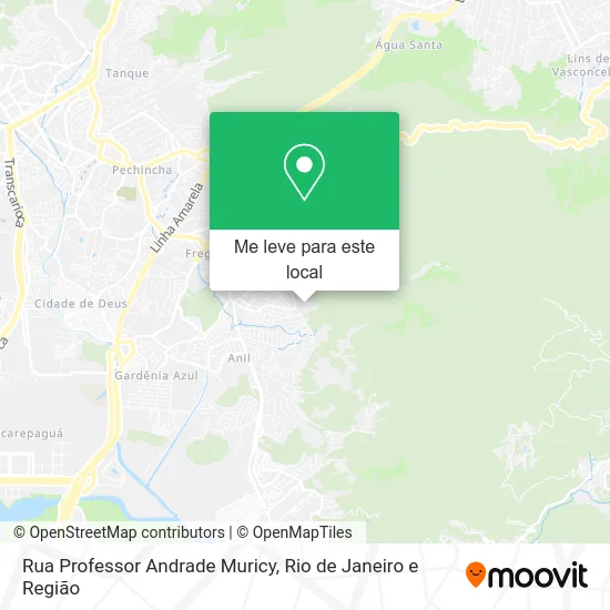Rua Professor Andrade Muricy mapa