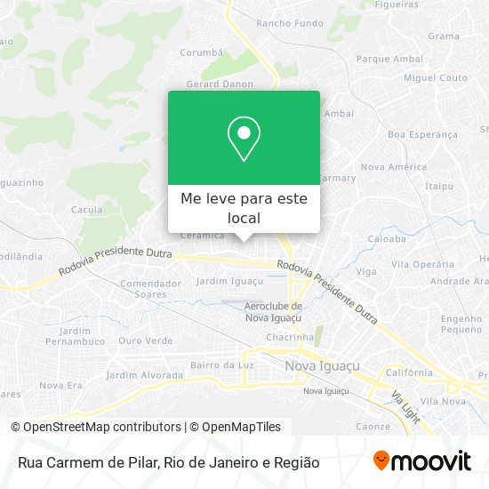 Rua Carmem de Pilar mapa