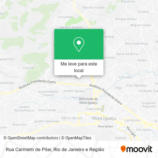 Rua Carmem de Pilar mapa