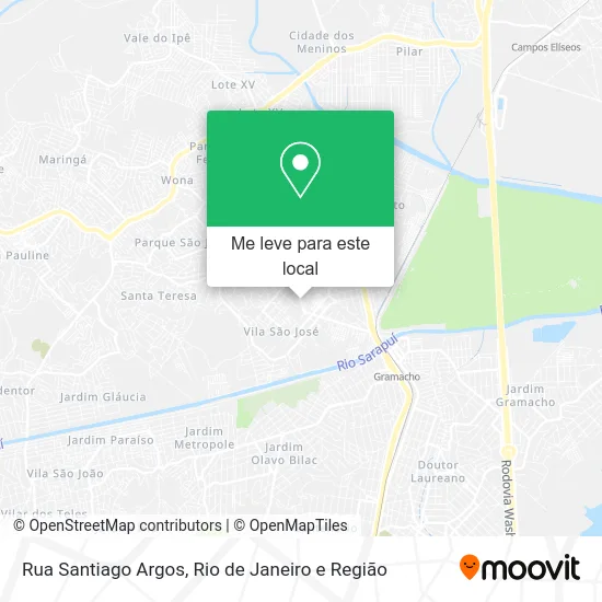 Rua Santiago Argos mapa