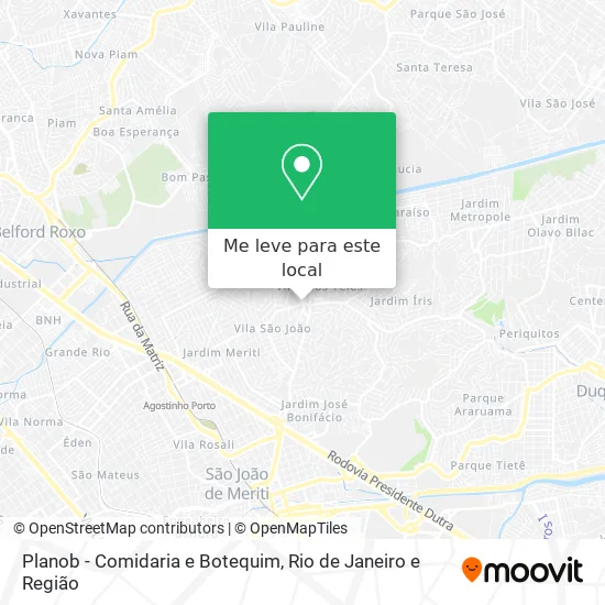 Planob - Comidaria e Botequim mapa