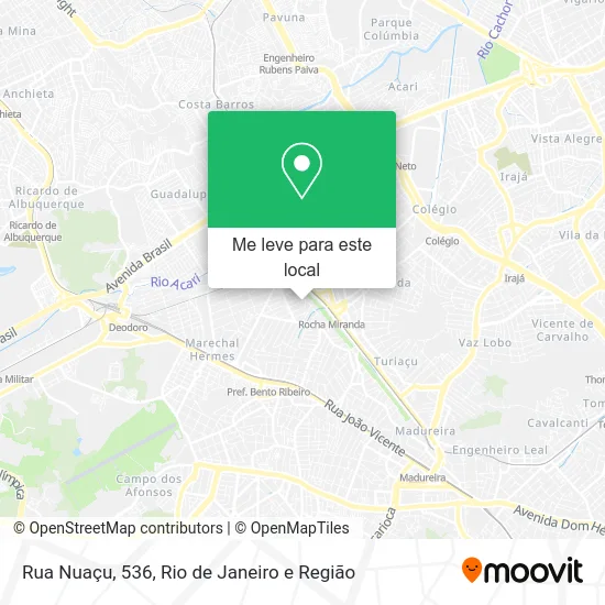 Rua Nuaçu, 536 mapa