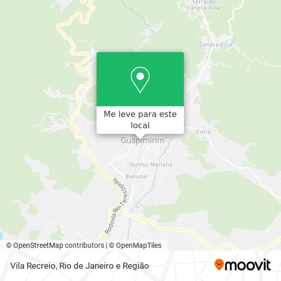 Vila Recreio mapa