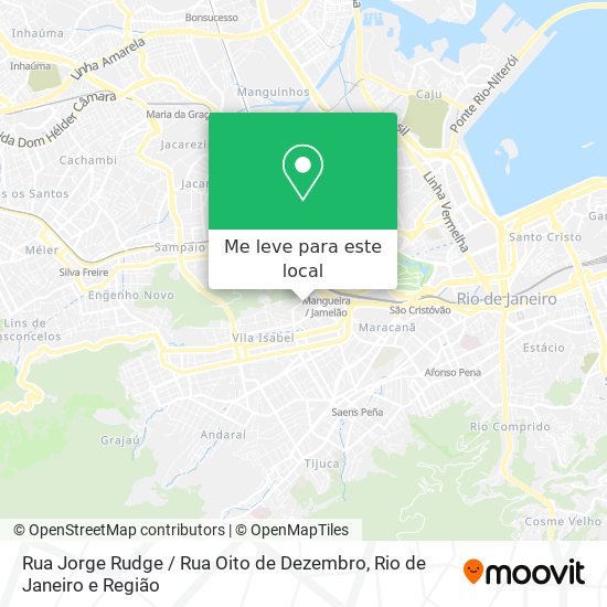 Rua Jorge Rudge / Rua Oito de Dezembro mapa