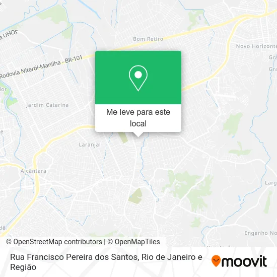 Rua Francisco Pereira dos Santos mapa