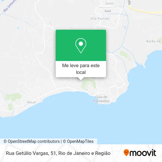 Rua Getúlio Vargas, 51 mapa
