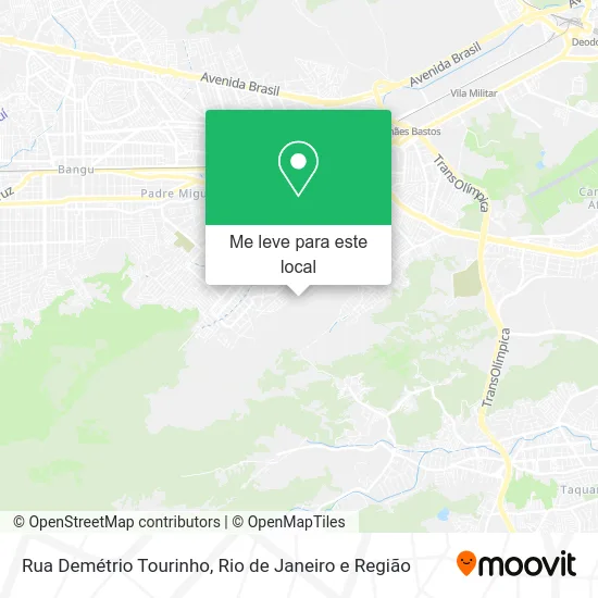 Rua Demétrio Tourinho mapa