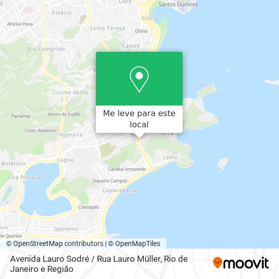 Avenida Lauro Sodré / Rua Lauro Müller mapa