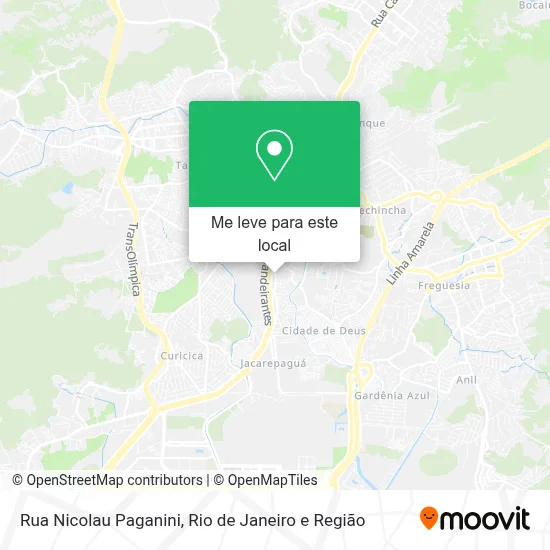 Rua Nicolau Paganini mapa