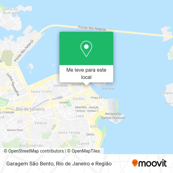 Garagem São Bento mapa