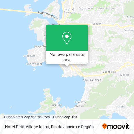 Hotel Petit Village Icaraí mapa