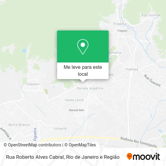 Rua Roberto Alves Cabral mapa