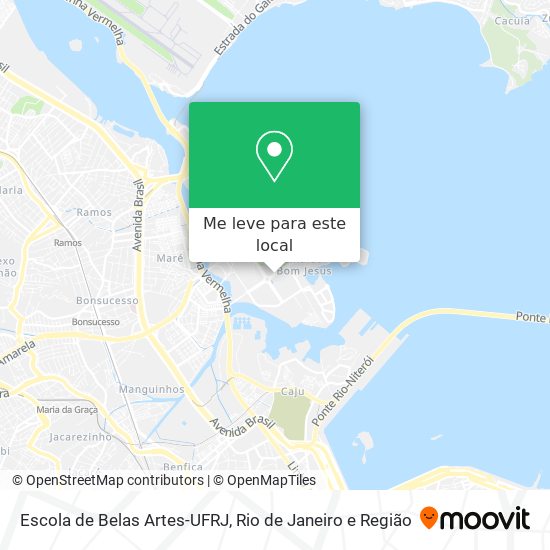 Escola de Belas Artes-UFRJ mapa