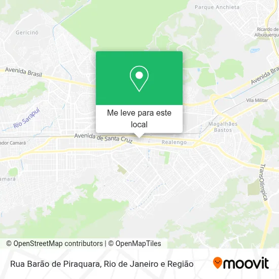 Rua Barão de Piraquara mapa