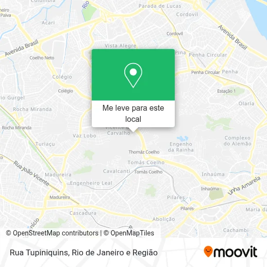 Rua Tupiniquins mapa