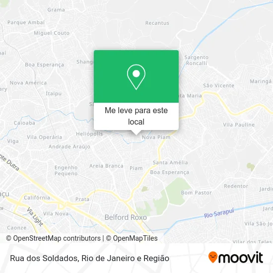 Rua dos Soldados mapa