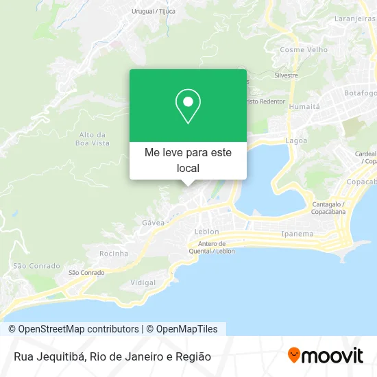 Rua Jequitibá mapa