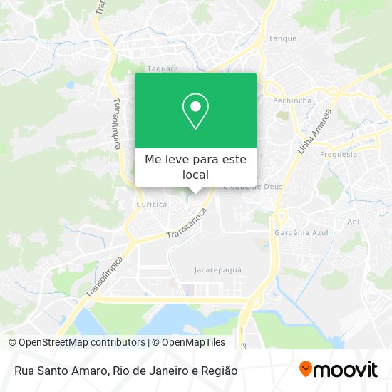 Rua Santo Amaro mapa