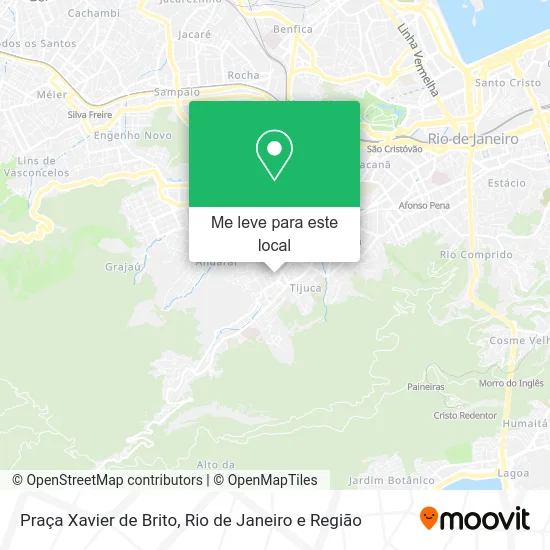 Praça Xavier de Brito mapa