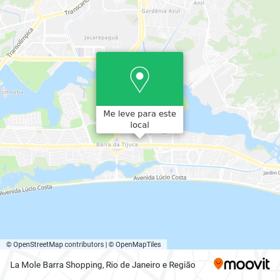 La Mole Barra Shopping mapa