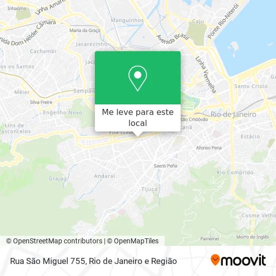Rua São Miguel 755 mapa